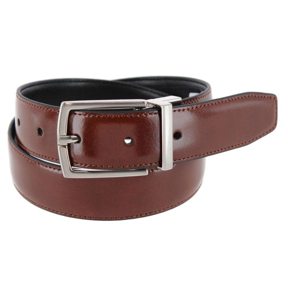 Tallia Boy's 30mm Smooth Leather Reversible Belt